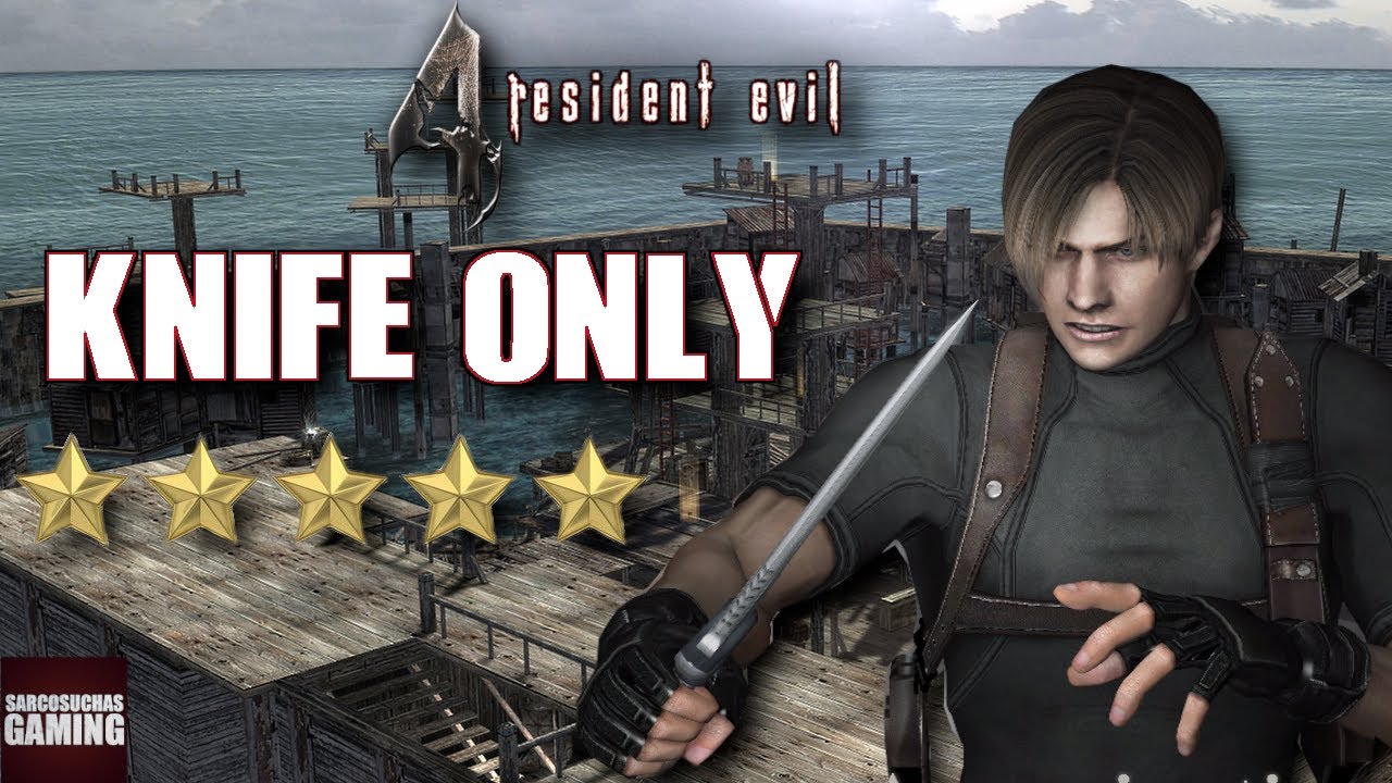 RE4 PC 60fps Mercenaries - Waterworld - Leon - Knife Only