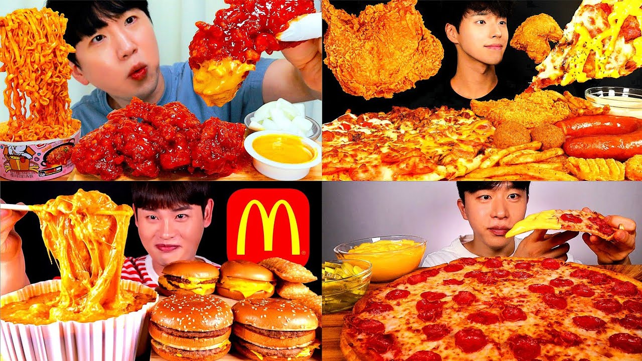 Best Korean FAST FOOD Big Bites 🍗 | Ultimate ASMR Mukbang Compilation