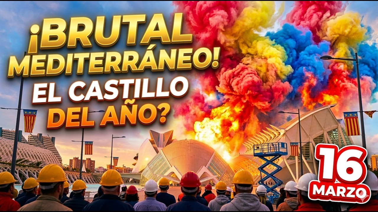 🎆 ¡HISTÓRICO! El Castillo de Pirotecnia del Mediterráneo que paralizó Valencia (16 Marzo)