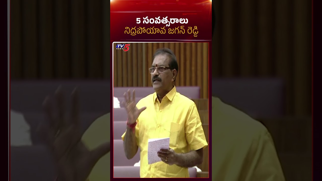 Minister Nimmala Ramanaidu Questions Jagan And YCP Leaders in AP Council | TV5 News