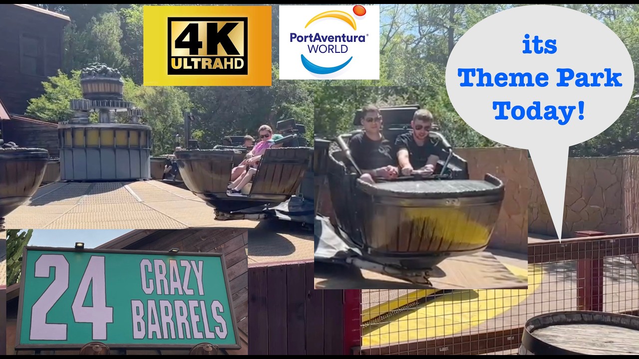 24 crazy Barrels in 4K - Portaventura