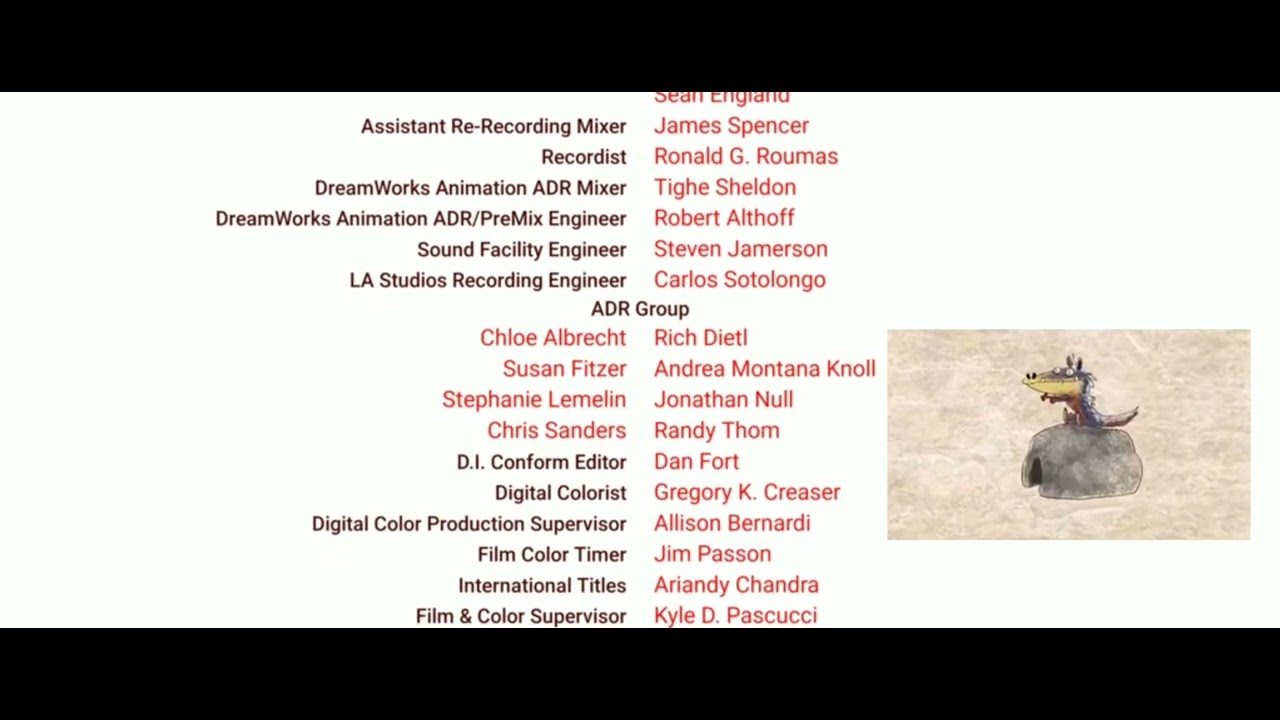 The Croods (2013) End Credits Remake