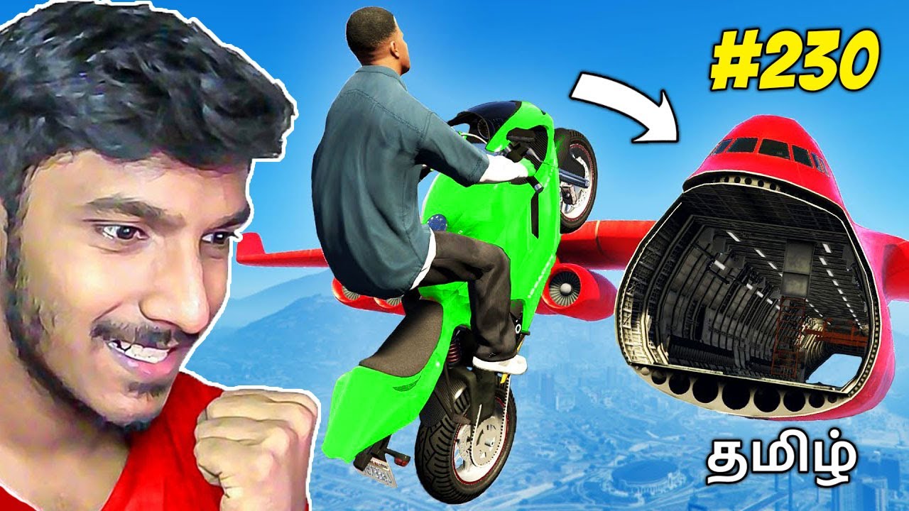 GTA 5 Tamil Gameplay - Impossible Stunt Race in GTA 5 - Fun Race - PARKOUR RACE  Sharp Tamil Gaming