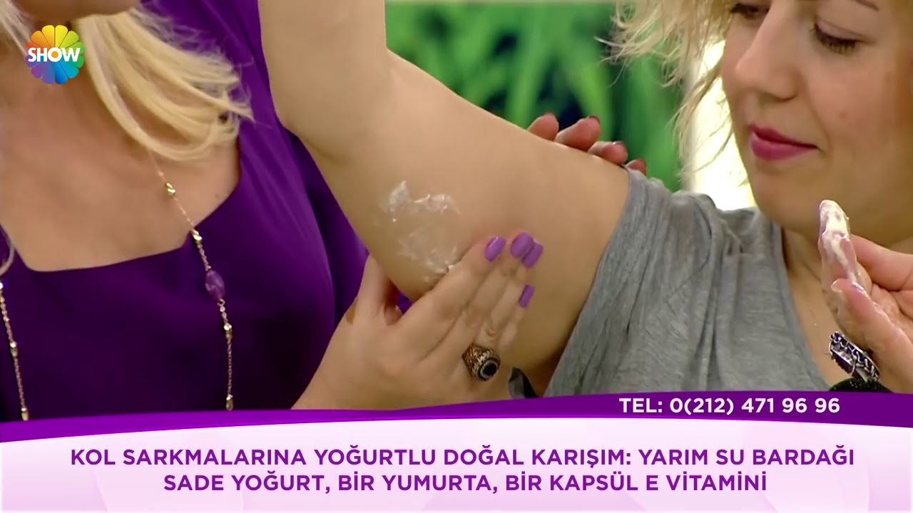 Kol Sarkmalarına yoğurtlu doğal karışım