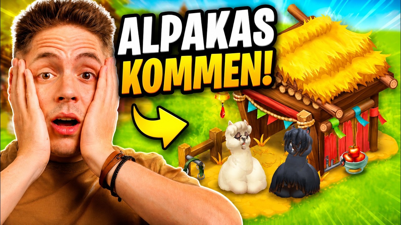 🦙 ALLES &uuml;ber die neuen Alpakas in Hay Day!