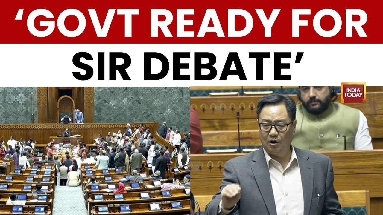 Parliament Winter Session 2025: SIR Issue: Govt Agrees to Discussion, But Not on Opposition’s Terms