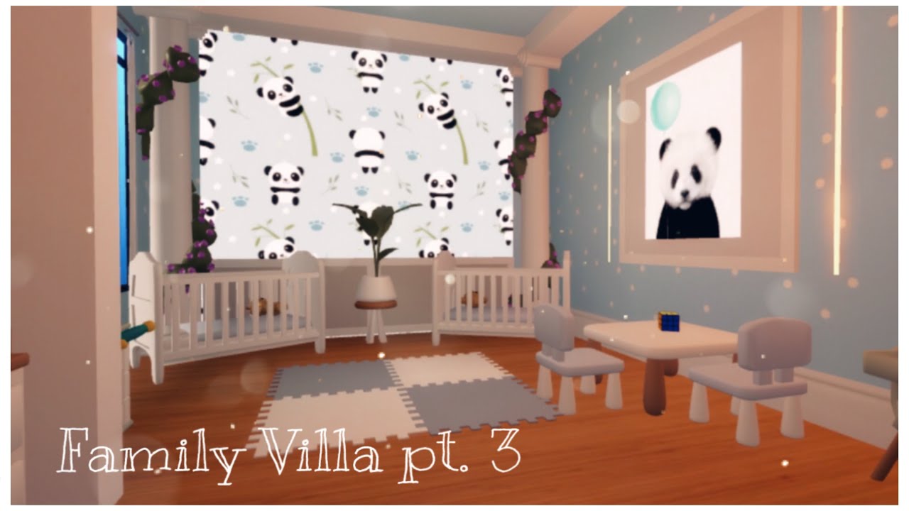 Family Villa Speed build pt.3 || Baby Room & Kid Room ideas 🐼