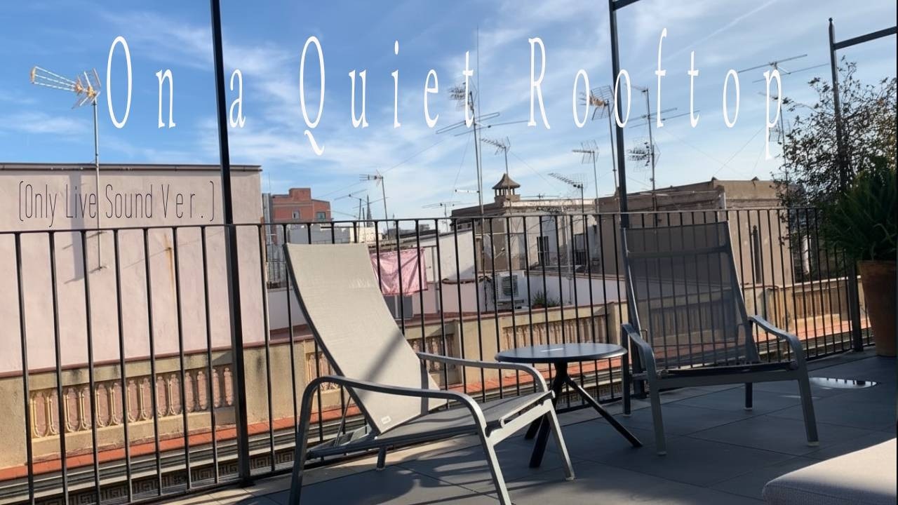 (Only Live Sound Version) 1 Hour ASMR | On a Quiet Rooftop 📖