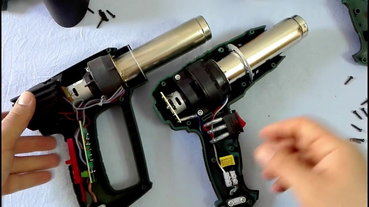 COM'È' FATTA DENTRO LA PISTOLA TERMICA PARKSIDE PHLG 2000 D3 LIDL: SMONTAGGIO
