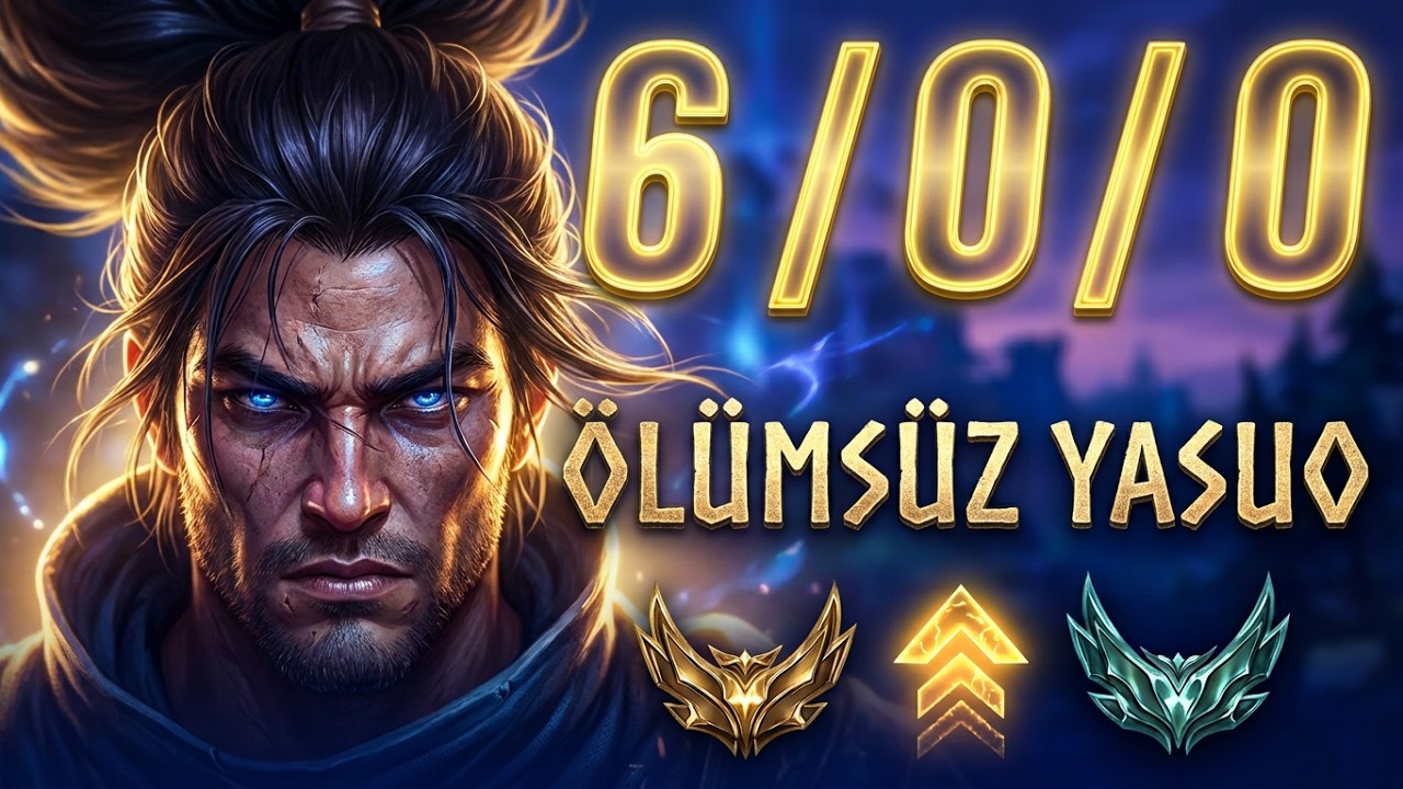 6/0/0 YASUO RANKED CARRY! 🔥 Tek Başına Maç Taşıdım | GOLD TO DIAMOND RANKED SERİSİ #3