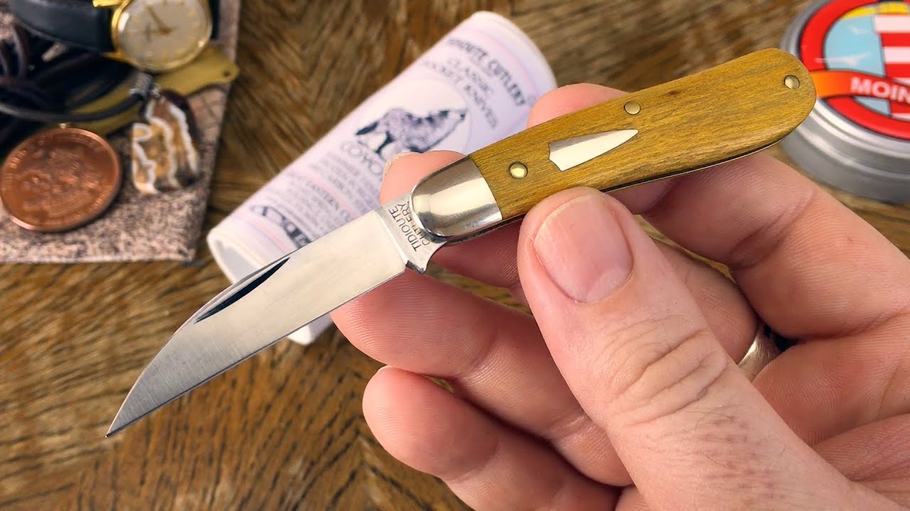 GEC Tidioute Cutlery #18 Osage Orange Wood: 
