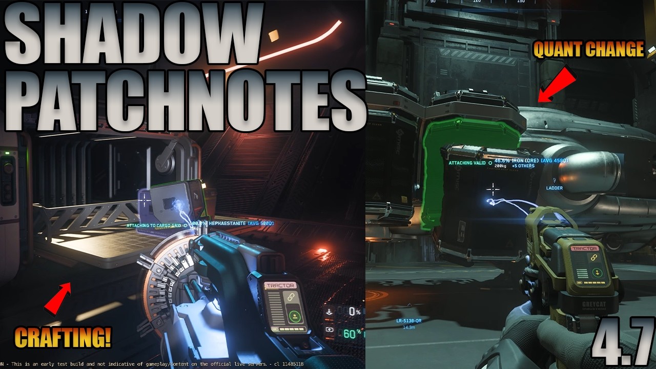 В патче 4.7 для Star Citizen Shadow вы найдете информацию о кофемашинах, советы по крафту, измене...