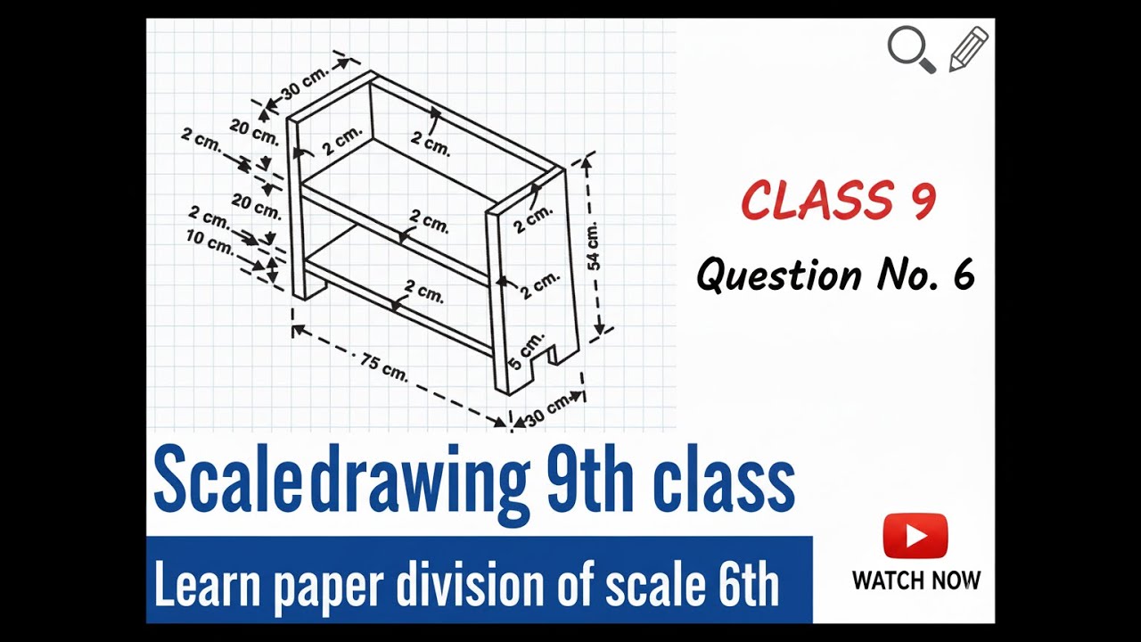 Learn Scale 6th-Paper Division 9th Class |#Veshnavisimpleconceptions|#9thclassdrawing|#scaledrawing