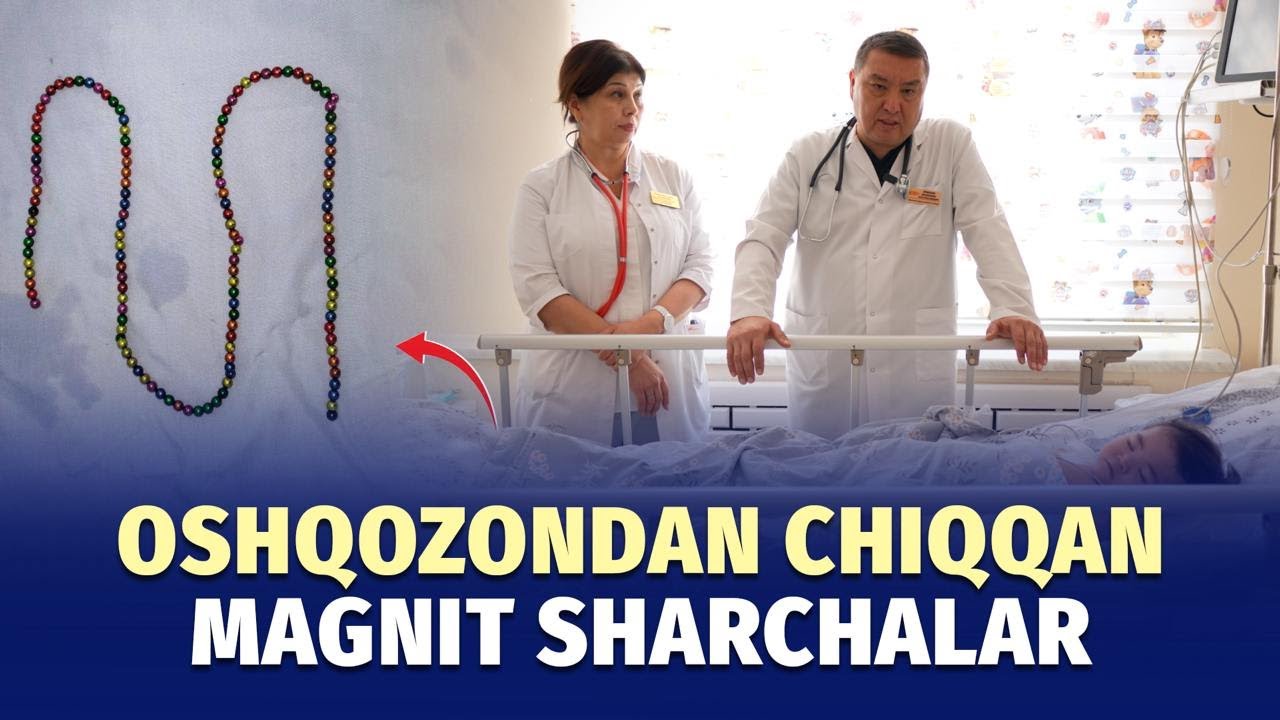 2 yoshli qiz qornidan 135 ta magnit sharcha olindi