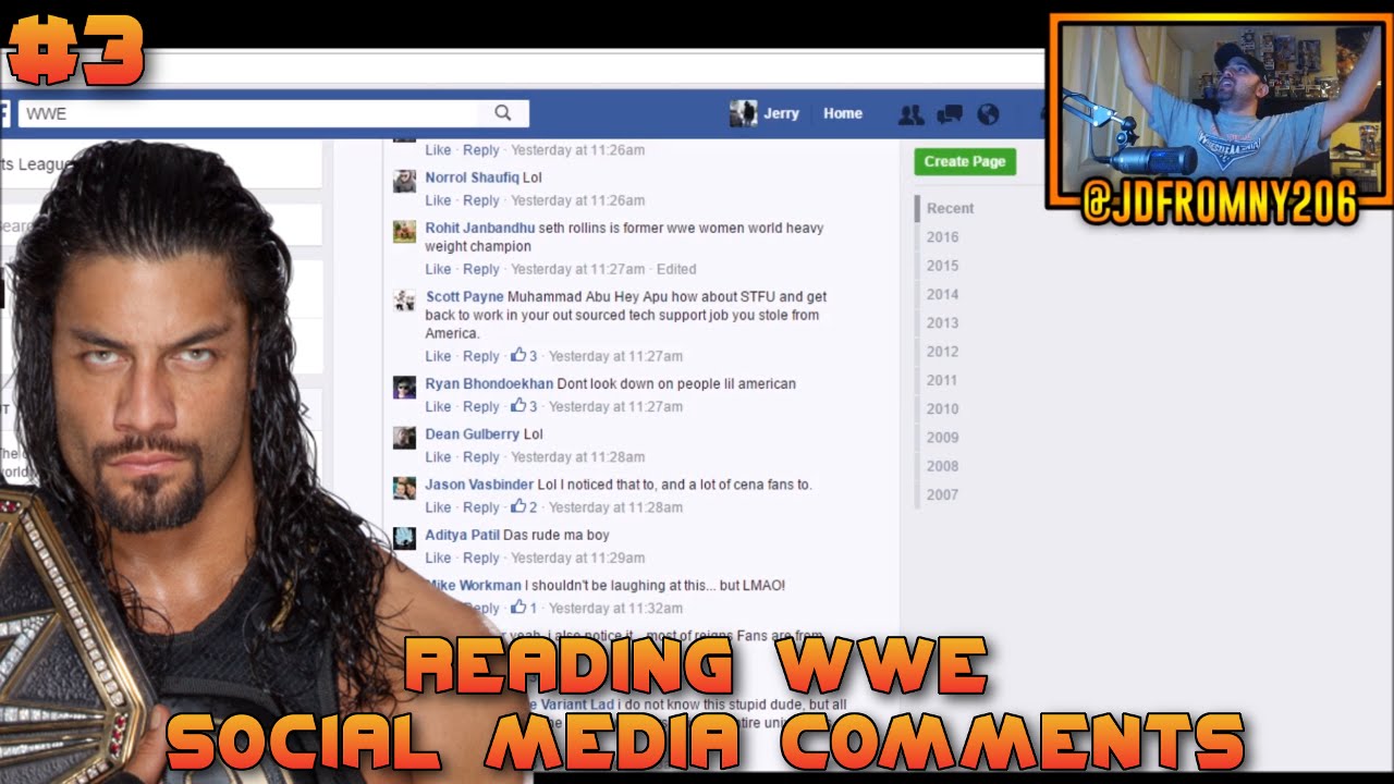 Reading WWE Social Media Comments #3 - ROMEN RAINS IS GOD OF EARTH & INDIA!