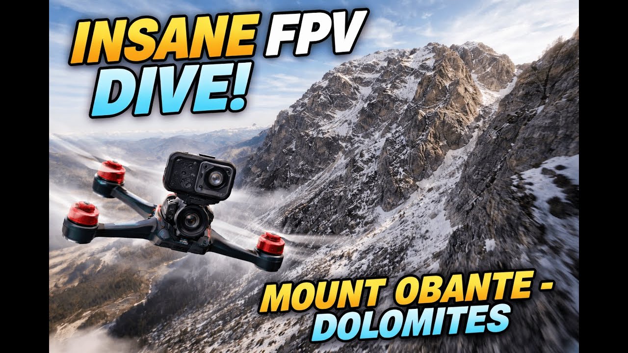 Full Throttle FPV Dive on Obante — Dolomites From Above
