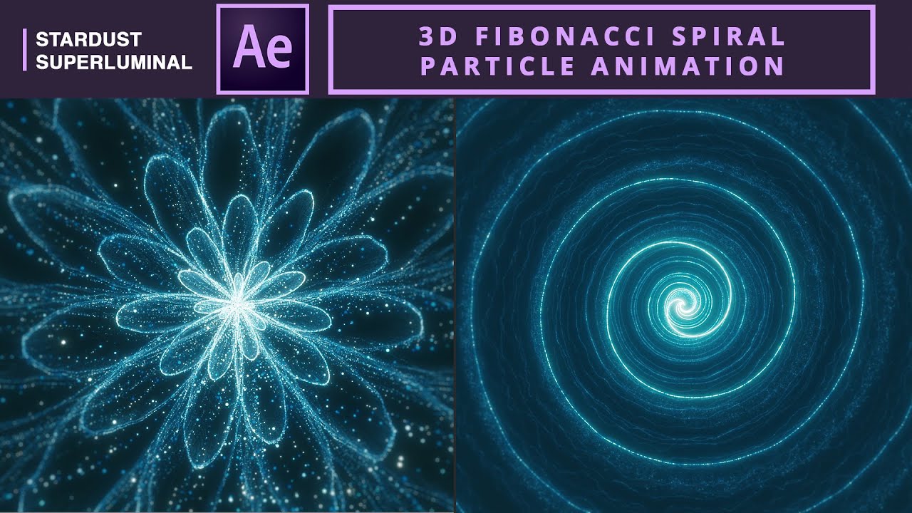 3D Fibonacci Spiral Particle Animation | After Effects Tutorial