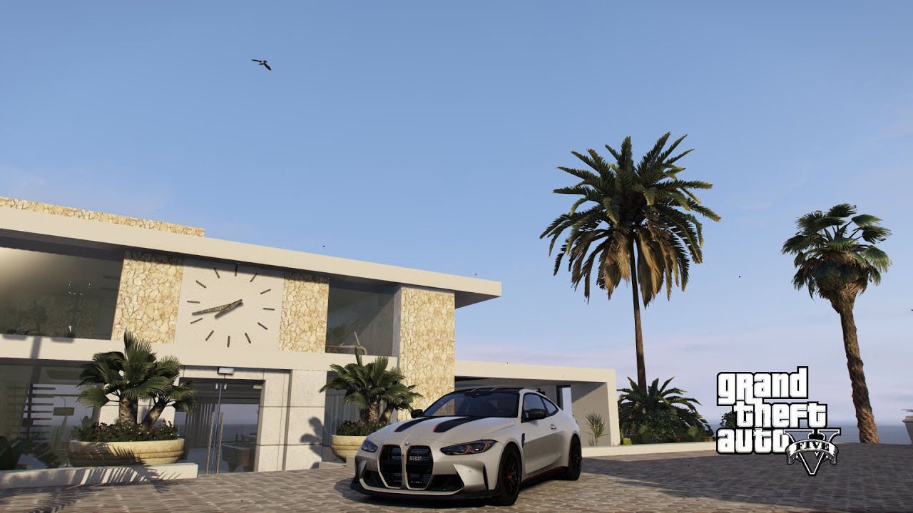 GTA Real Life Mods - Beach Villa Mansion Tour /// Buying A New House (GTA 5 Real Life Mods)