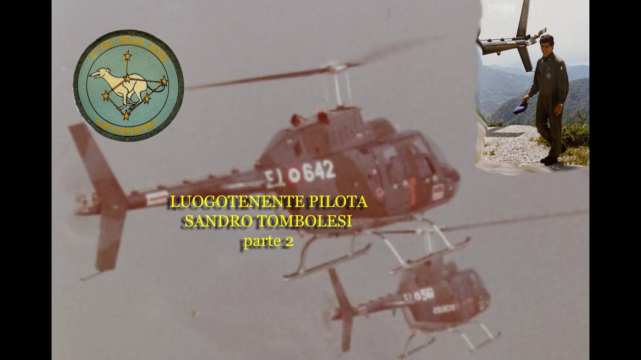 VITA AL 47° Gr. ERI LEVRIERI AVIAZIONE LEGGERA ESERCITO -  LUOGOTENENTE PILOTA SANDRO TOMBOLESI