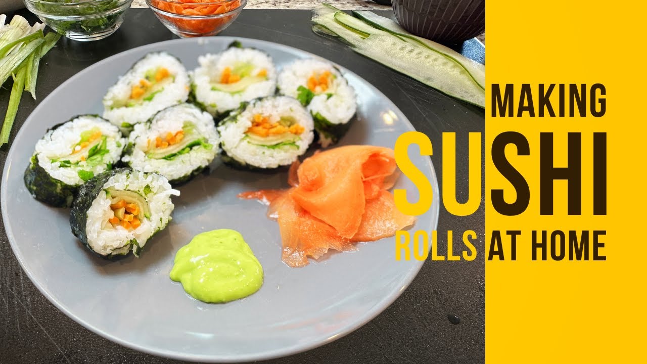 S3Ep37: Homemade Sushi with Delamu Beginner's Sushi Kit #abiyahbina #veganfood #sushi