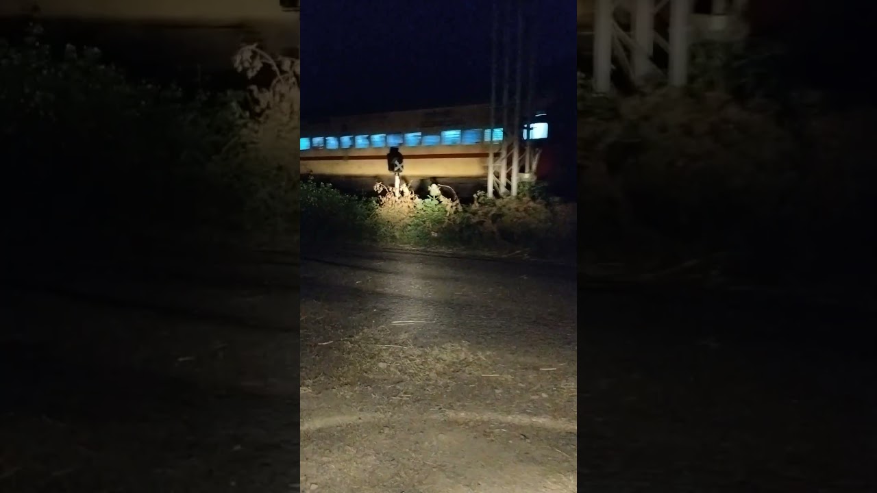 Haldighati Express captured at night