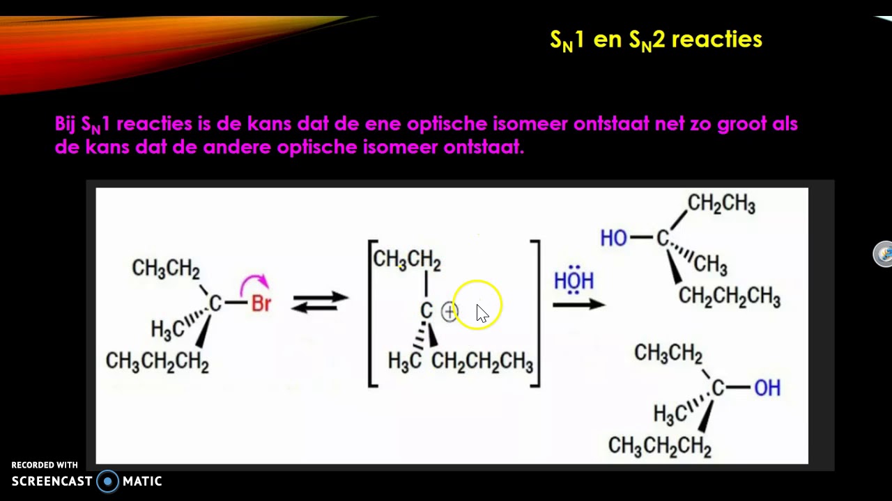 SN1 en SN2 reacties