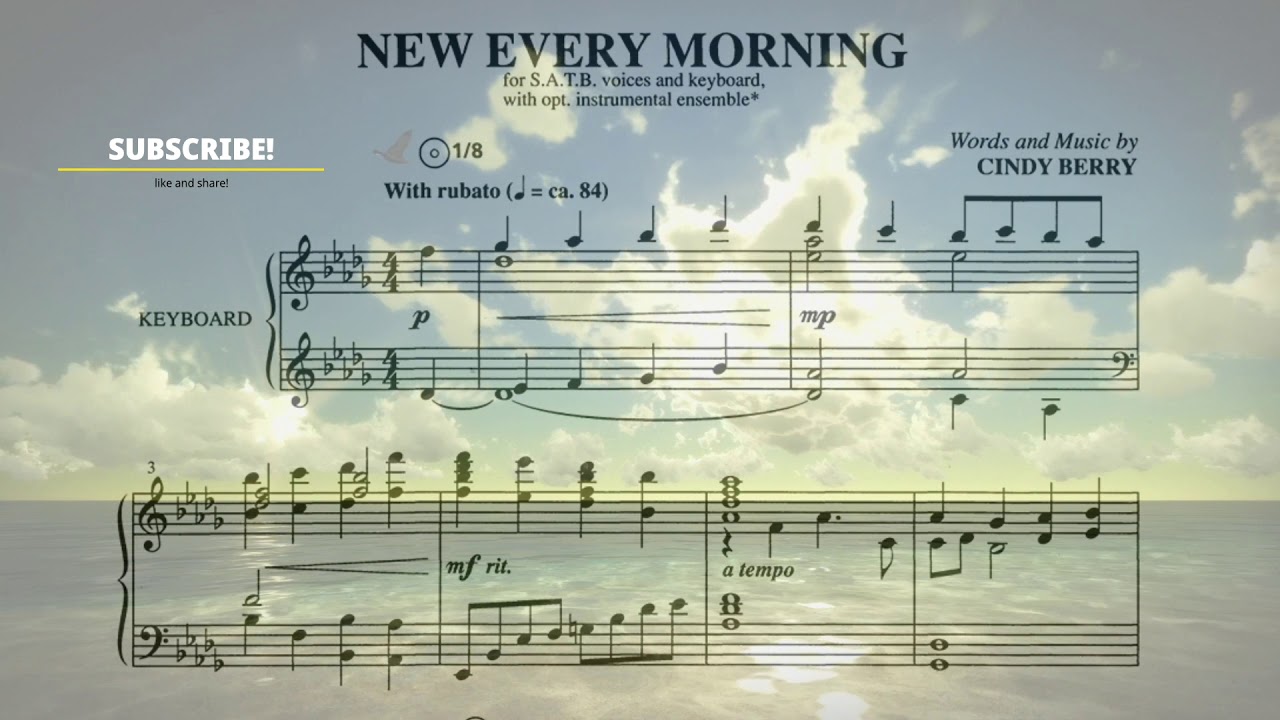 CHOIR DEMO SATB NEW EVERY MORNING