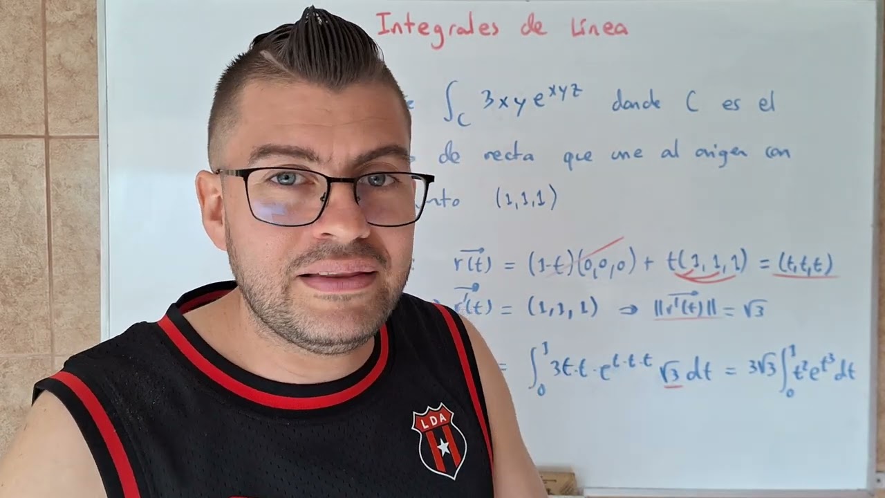 Una Integral de Línea de un Campo Escalar MUY FÁCIL pero que requiere PARAMETRIZAR la curva.