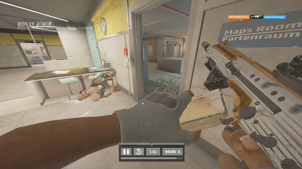 1V 5 Clutch on Matchpoint !!!! map:Kanal #R6roundshorts
