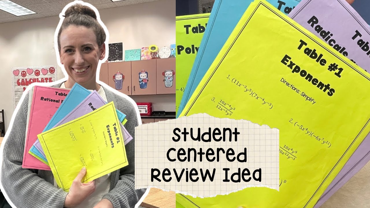 Students Centered Review That Gets Students Working Together! #mathteacher #mathreview