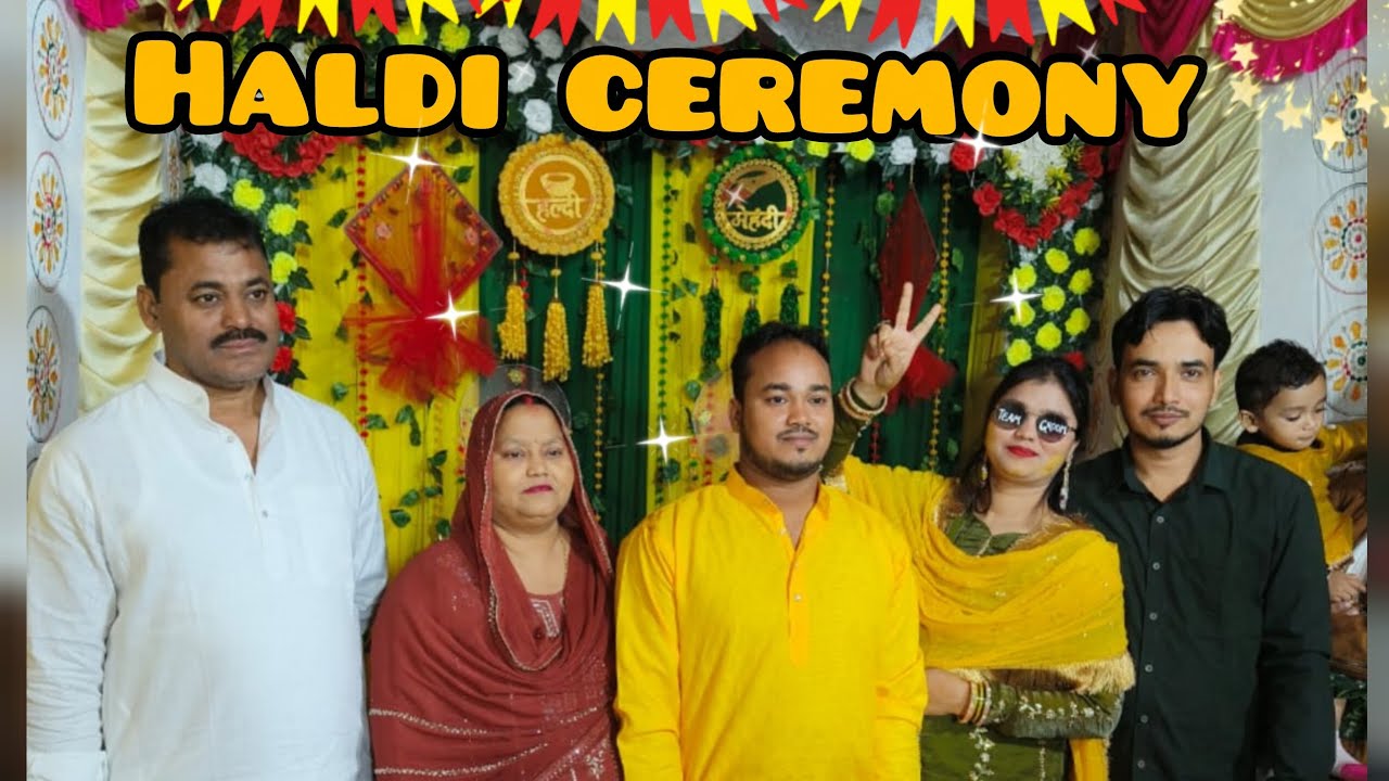 Haldi ceremony .....🥳🎉🌼✨