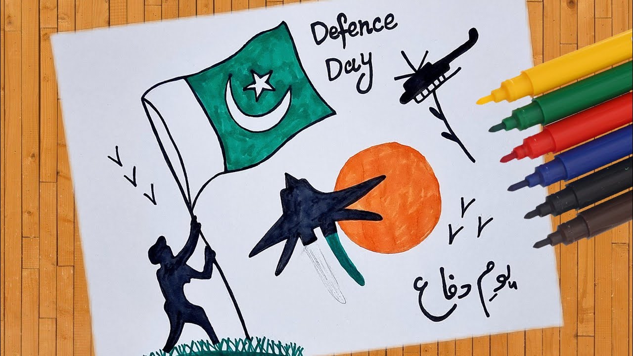 Defence Day Easy Drawing //6 September Defense Day Chart //Defence Day Poster //Defense Day Special