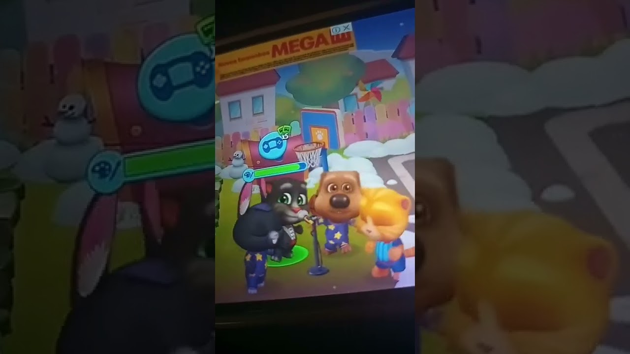o tom o bem e o ginger e a becca  t&atilde;o cantando a m&uacute;sica para as crian&ccedil;as.