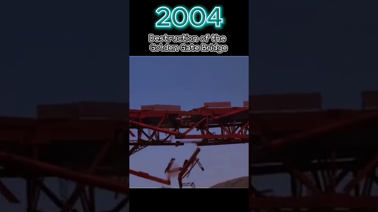 Evolution of the Destruction of the Golden Gate Bridge #evolution #trending #sanandreas