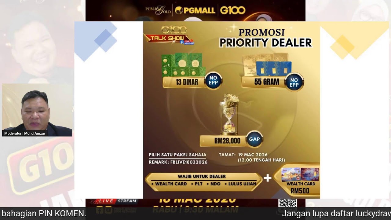 G100 TalkShow | JANA PENDAPATAN BERSAMA PUBLIC GOLD