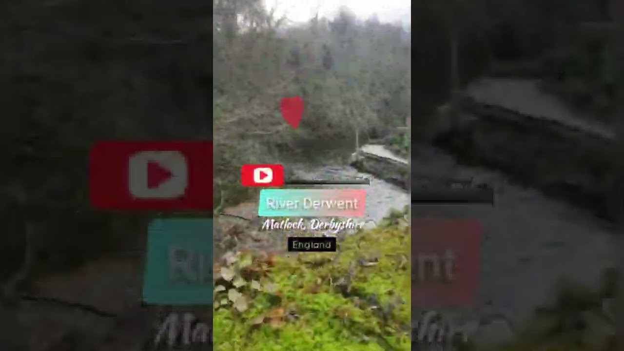 River Derwent , Matlock Derbyshire UK lovely countryside