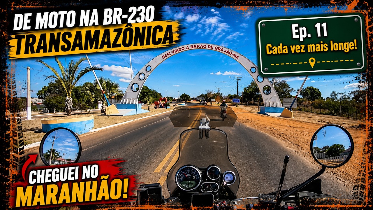 Viagem de moto BR-230 - Rod. Transamazônica - Oeiras x São D. do Azeitão - Royal Enfield Himalayan
