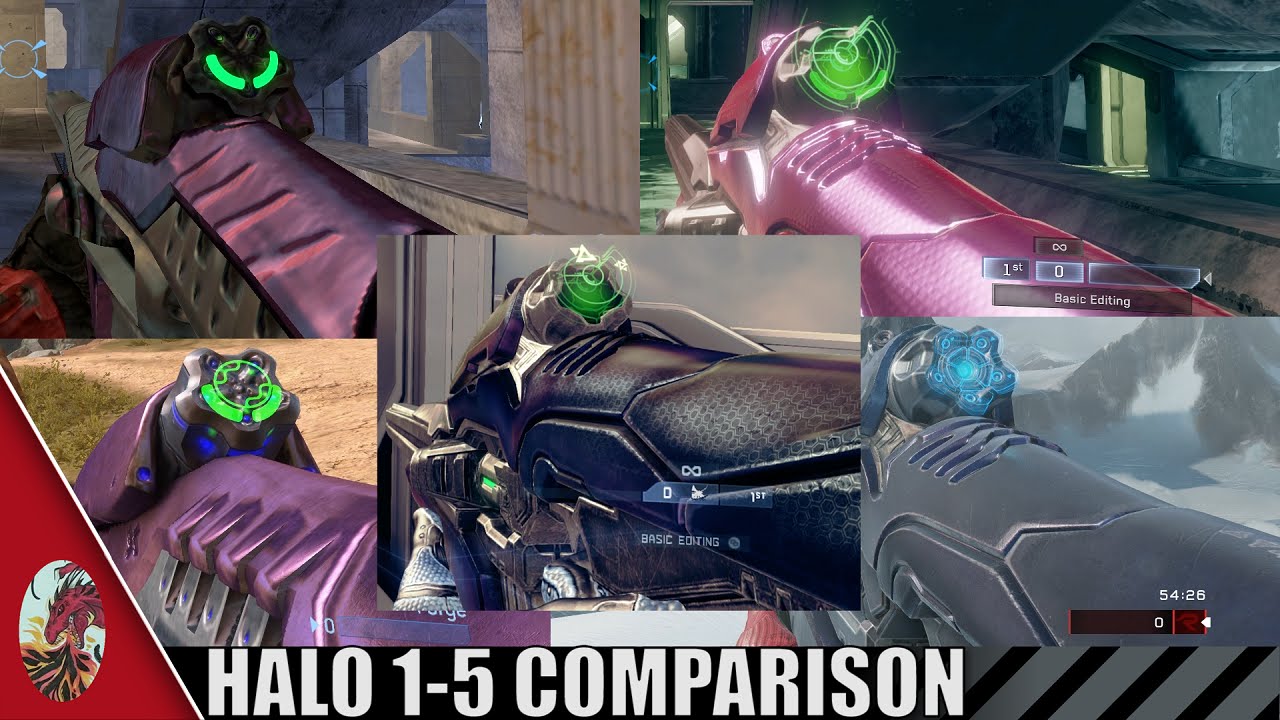 Halo 2-5 Carbine Comparison (All Halo Games Included)
