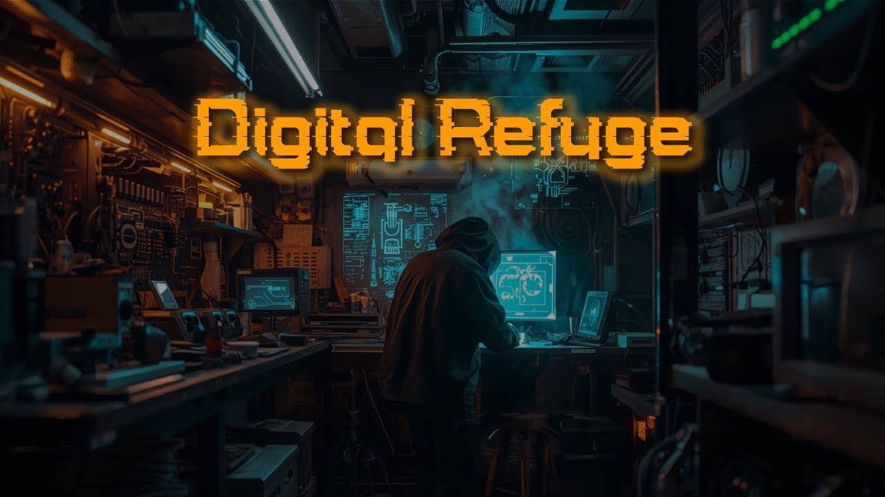 Digital Refuge | Cyberpunk ambient music for Focus and relaxation