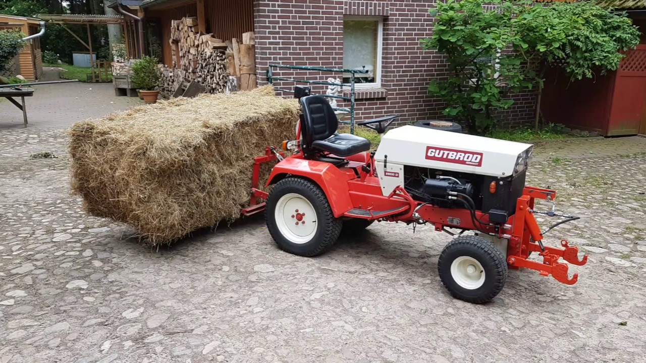 Gutbrod 2600 Pferdeweide mulchen mit GoPro