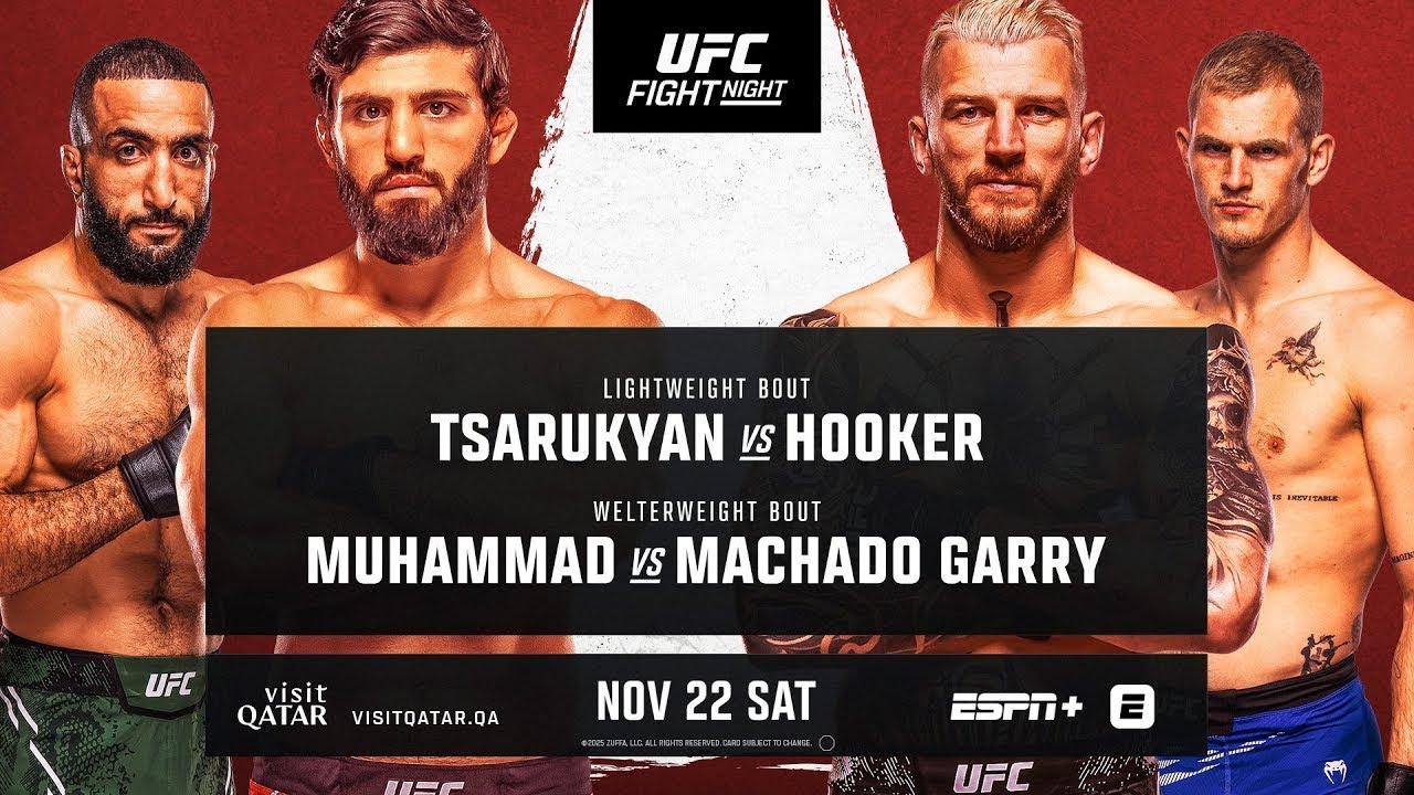 UFC QATAR LIVE TSARUKYAN VS HOOKER LIVESTREAM & FULL FIGHT COMPANION