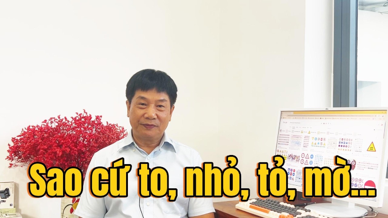 Sao cứ to, nhỏ, tỏ mờ...