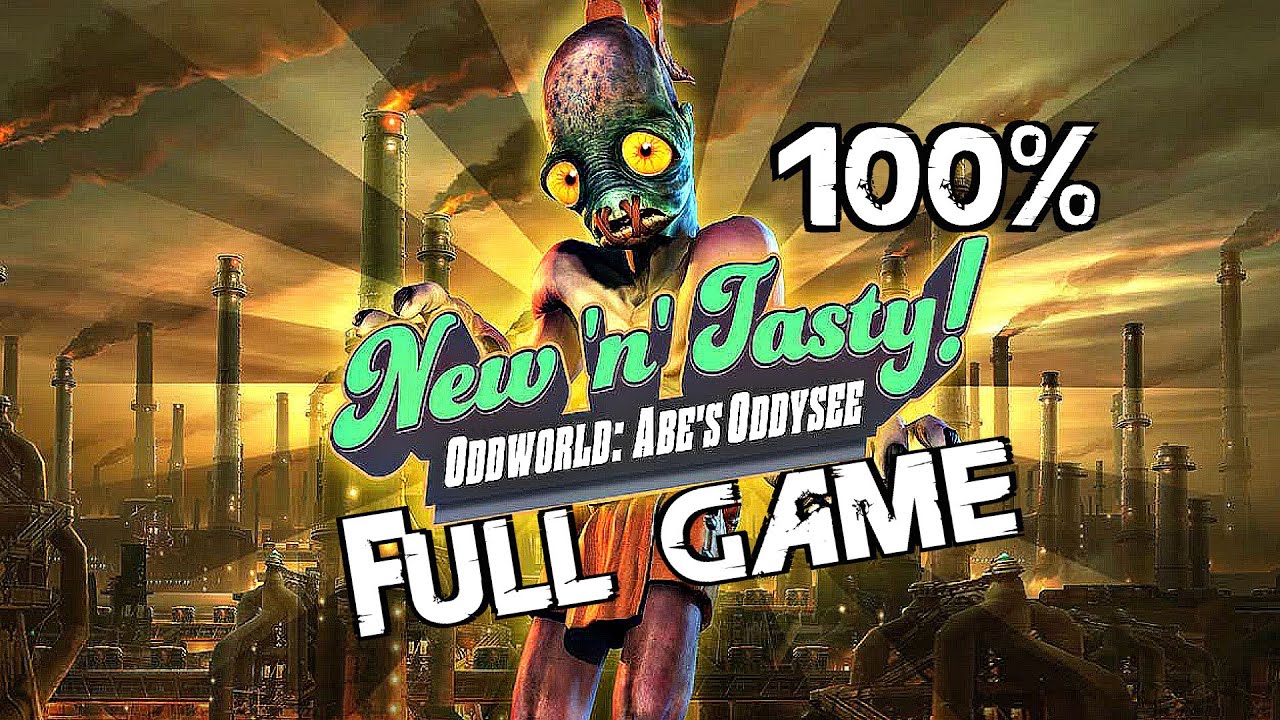 ODDWORLD NEW N TASTY Gameplay Walkthrough FULL GAME 100% (All Mudokons, Secrets, Speedrun)