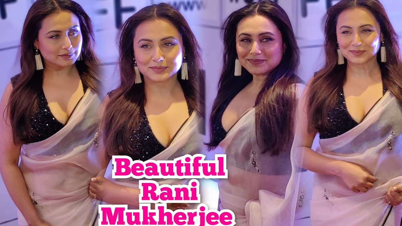 Rani Mukherjee Looks So Gorgeous in White Saree On 1st Day Of Navaratri She Grace Event