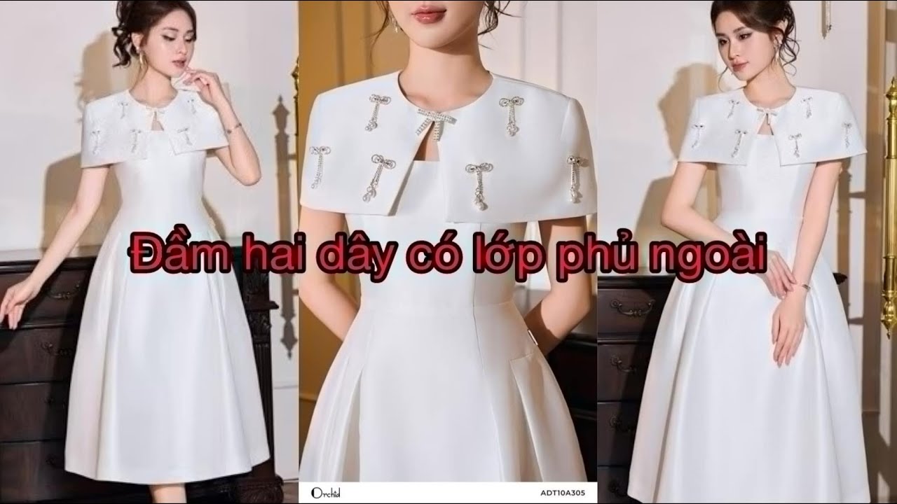 Dạy cắt may: hướng dẫn c&aacute;ch cắt đầm hai d&acirc;y xếp ly c&oacute; lớp phủ ngo&agrave;i| S&aacute;ch dạy cắt may