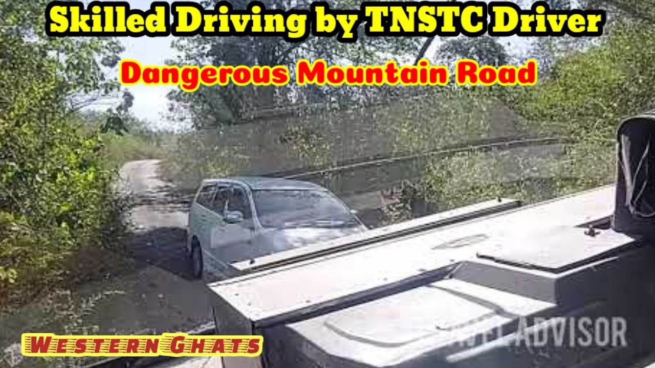 Dangerous Hill Drive by Talented TNSTC Bus Driver || Narrow Roads of Western Ghat - Tamilnadu