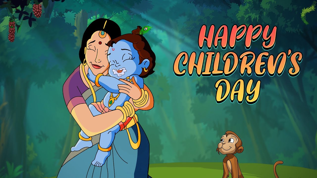 Krishna - Happy Children's Day | Special Video | Cartoons for Kids