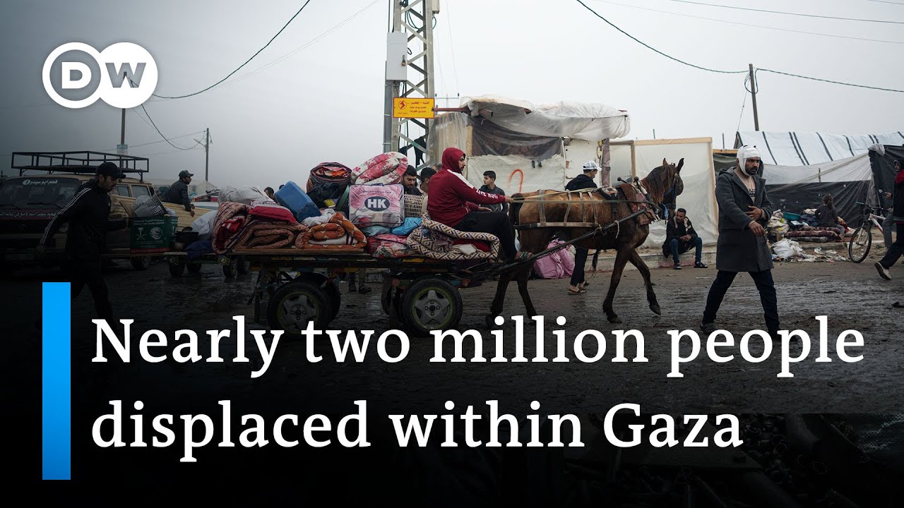 Displaced families in Gaza face daily ordeal | DW News