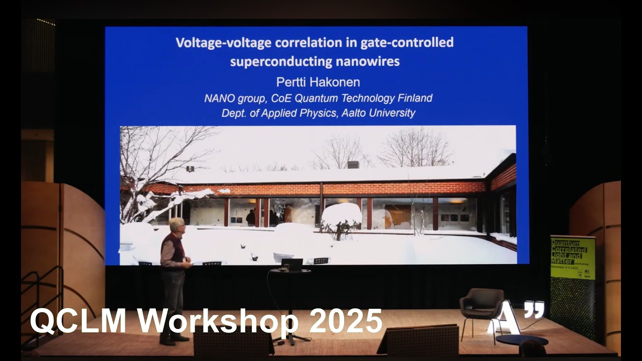 Voltage  voltage correlation in gate-controlled superconducting nanowires-  Professor Pertti Hakonen