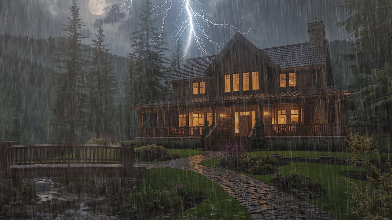 🌧️ Super Heavy Rain Sounds for Deep Sleep 😴 Fall Asleep Fast & Beat Insomnia All Night
